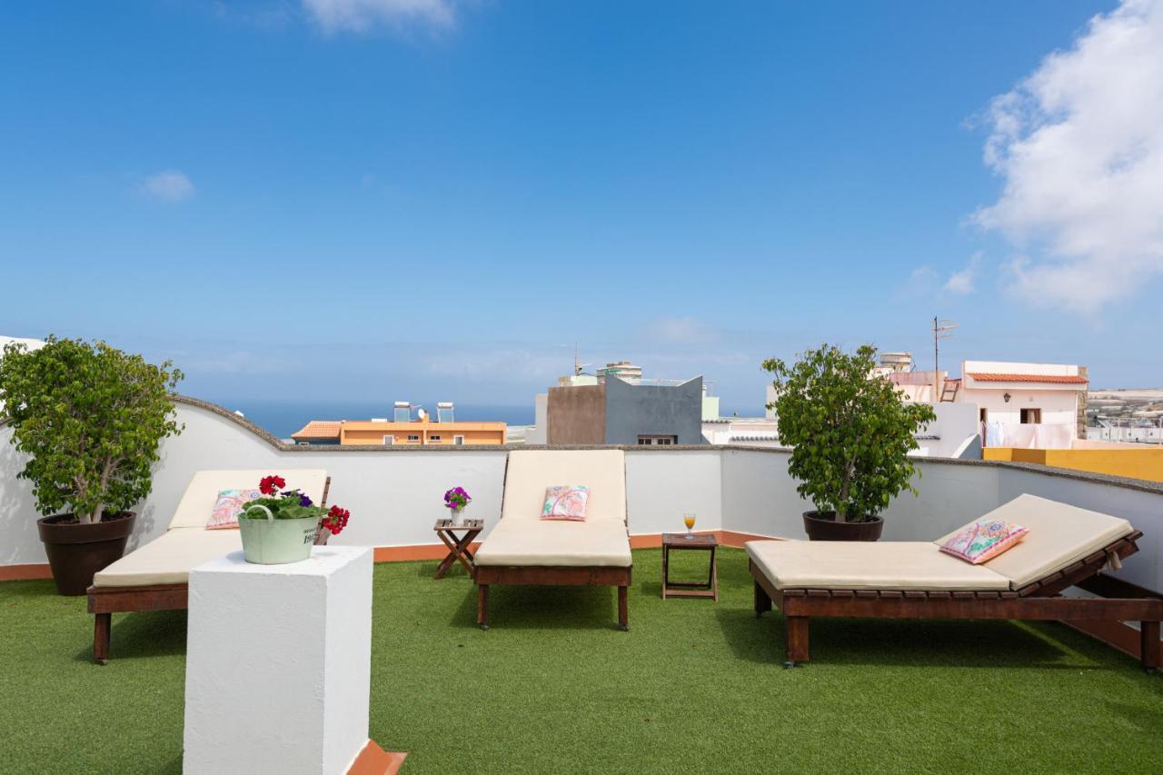 The Yellow House - Solarium - Climatized Pool Galdar Exterior photo