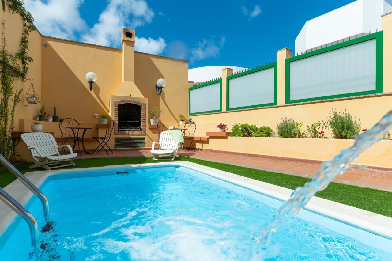 The Yellow House - Solarium - Climatized Pool Galdar Exterior photo